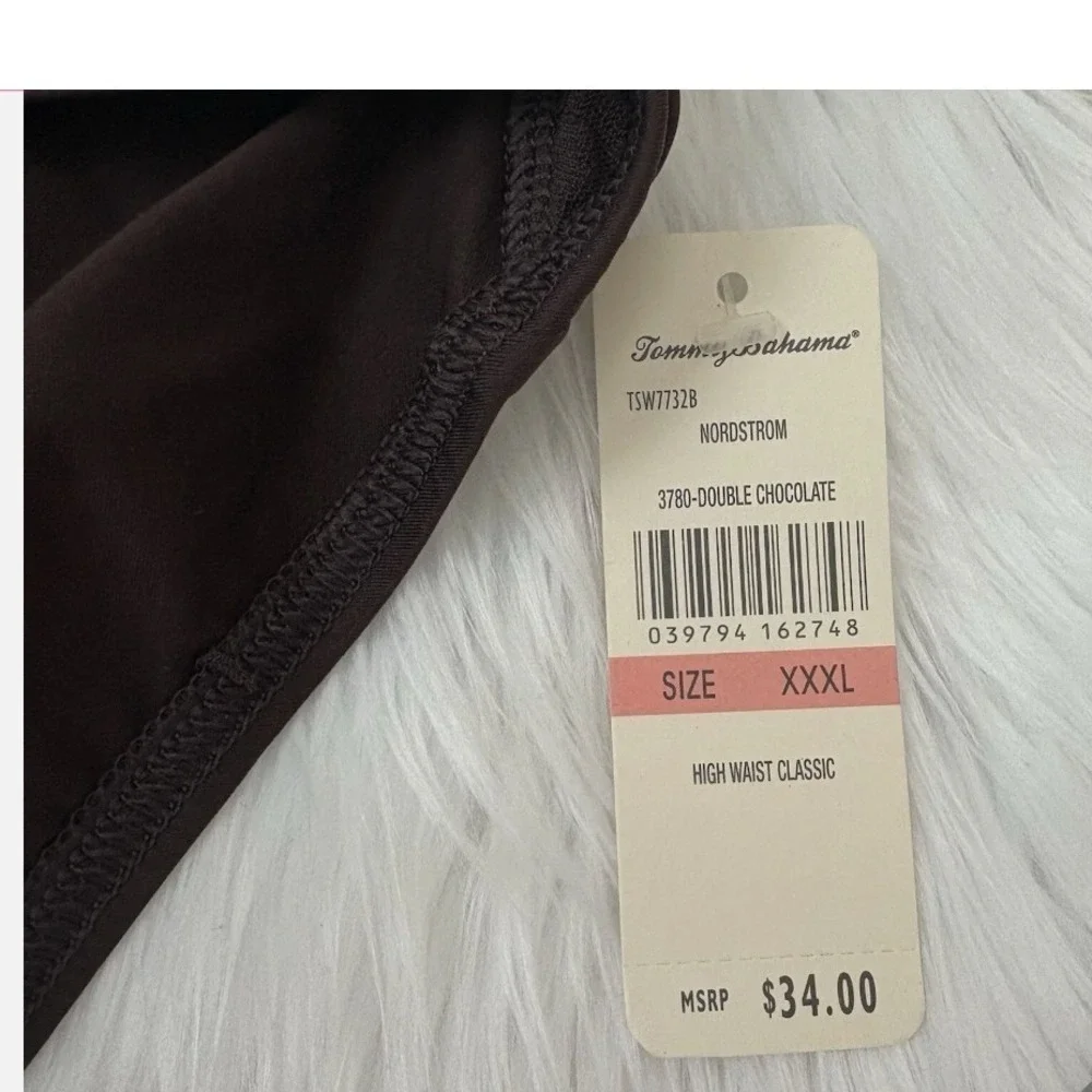 Tommy‎ Bahama XXXL Brown High Waist Classic Swimsuit Bottoms New with Tags